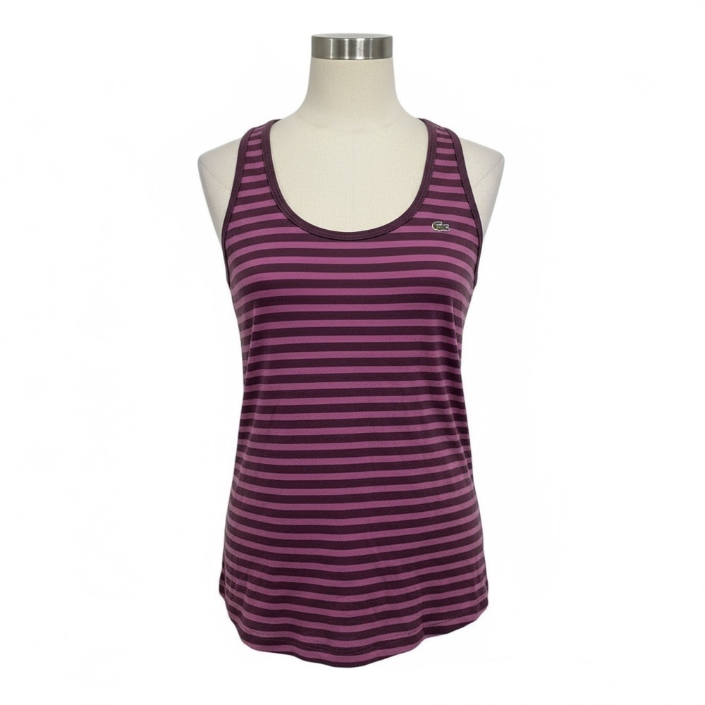 Lacoste razor back striped tank